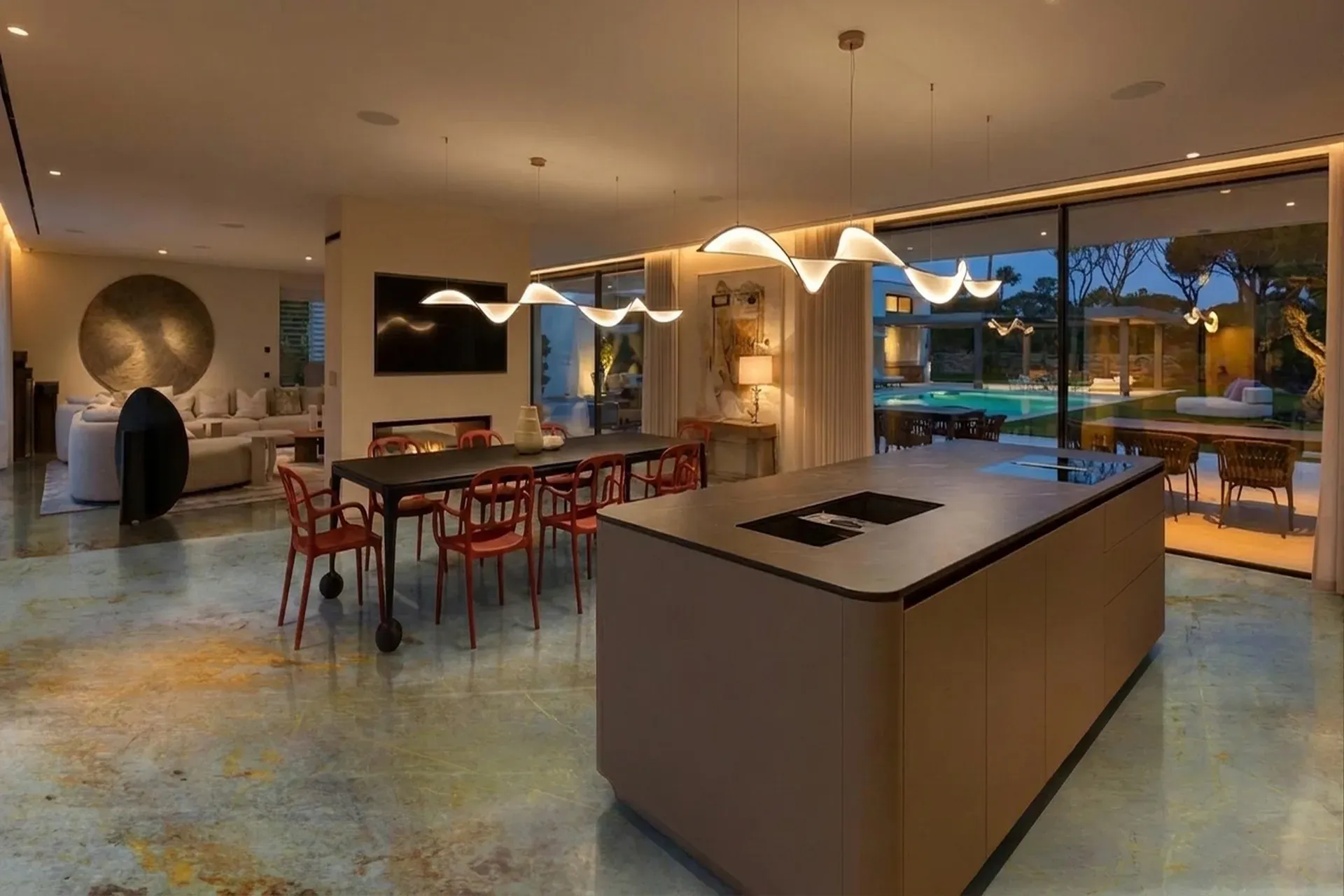 luxury villa in Algarve — Spatial organisation