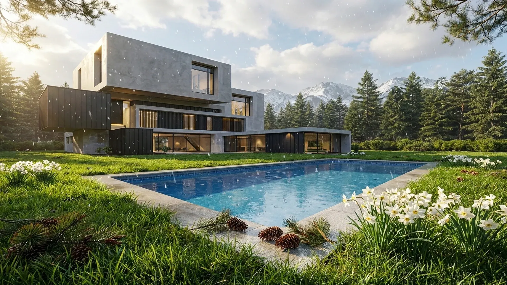 Contemporary house in Andorra Pyrenees — Architectural concept