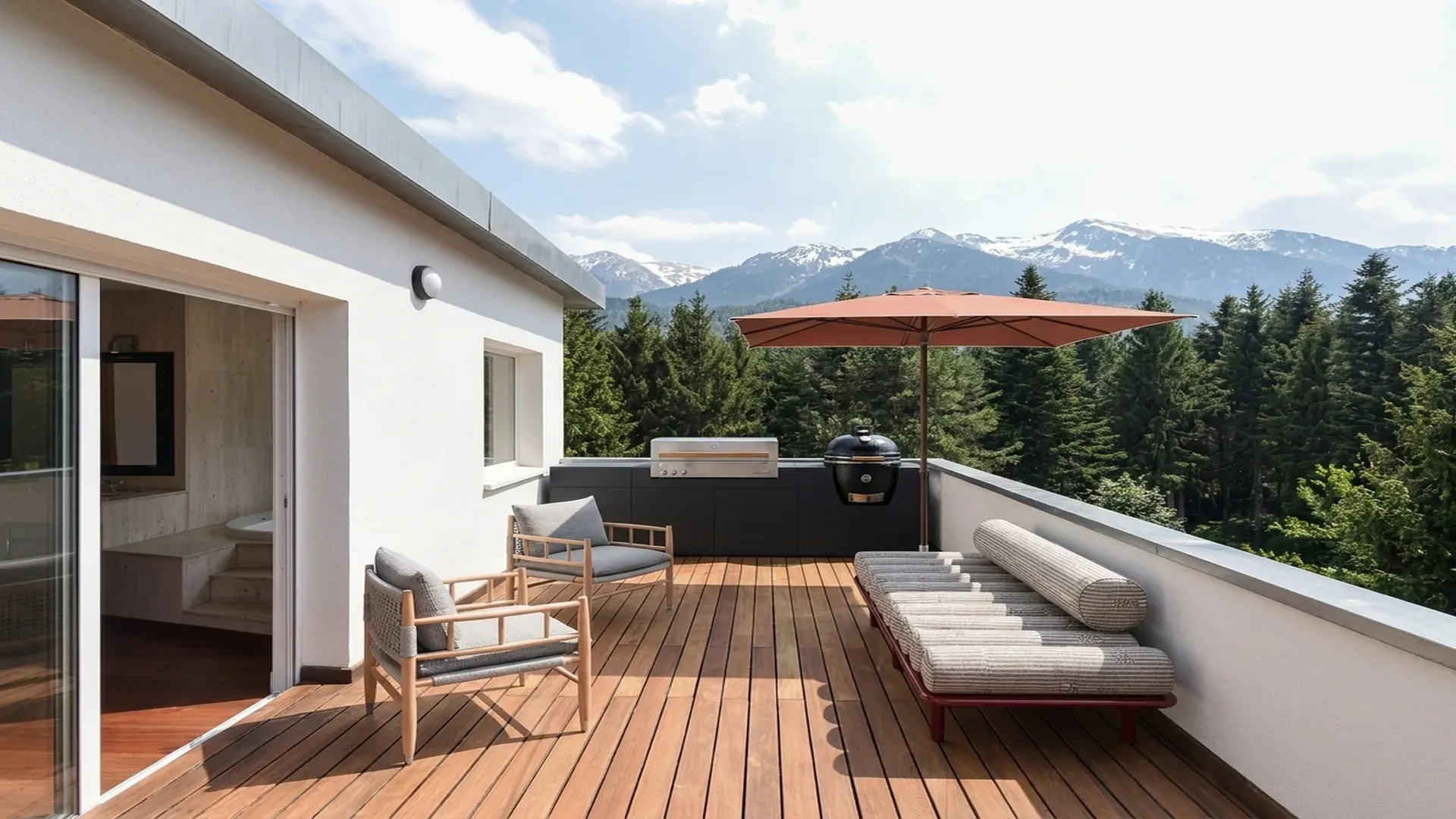 Contemporary house in Andorra Pyrenees — Materials and climate