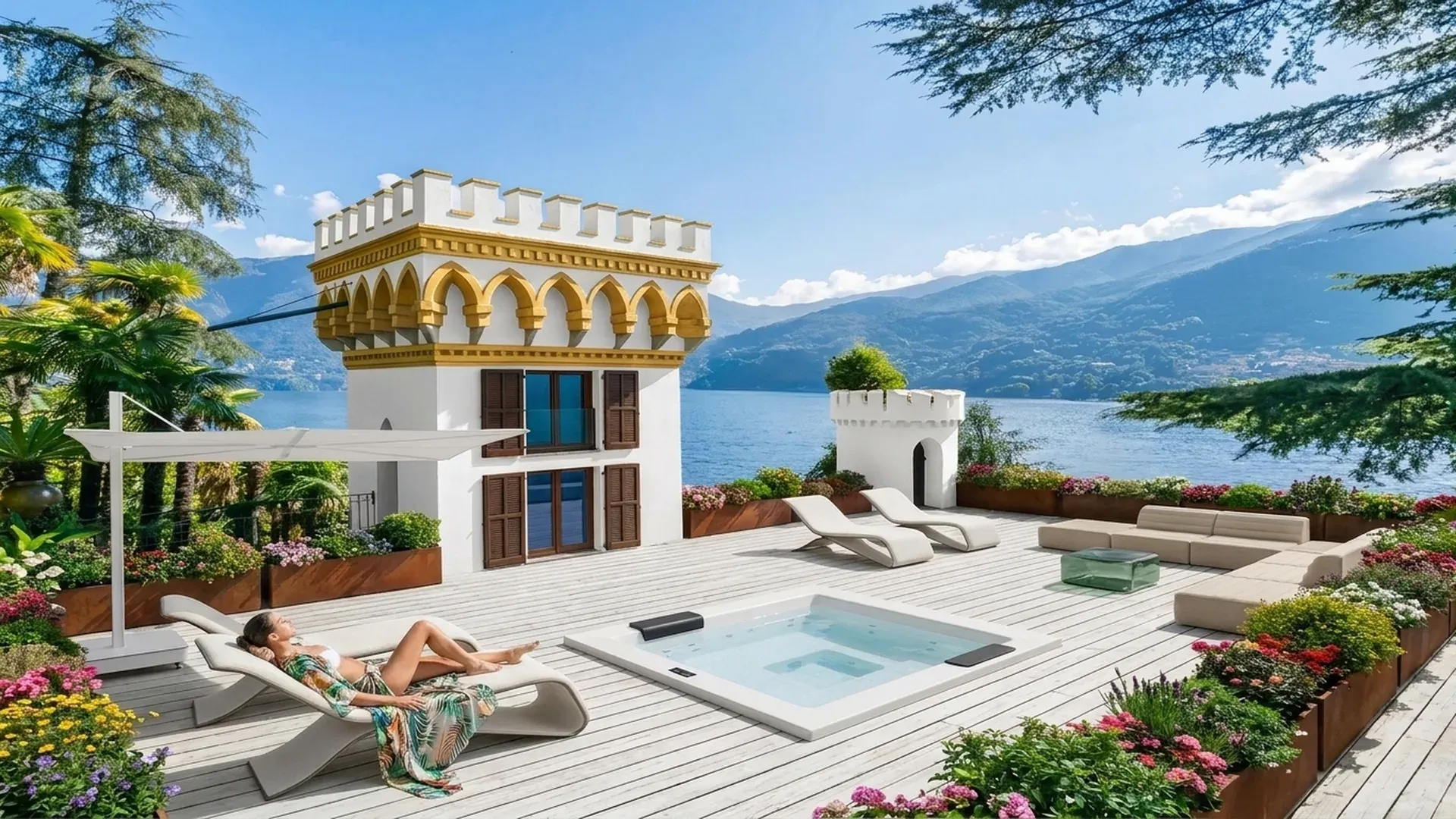 Boutique hotel on the waterfront of Como lake — detail 1