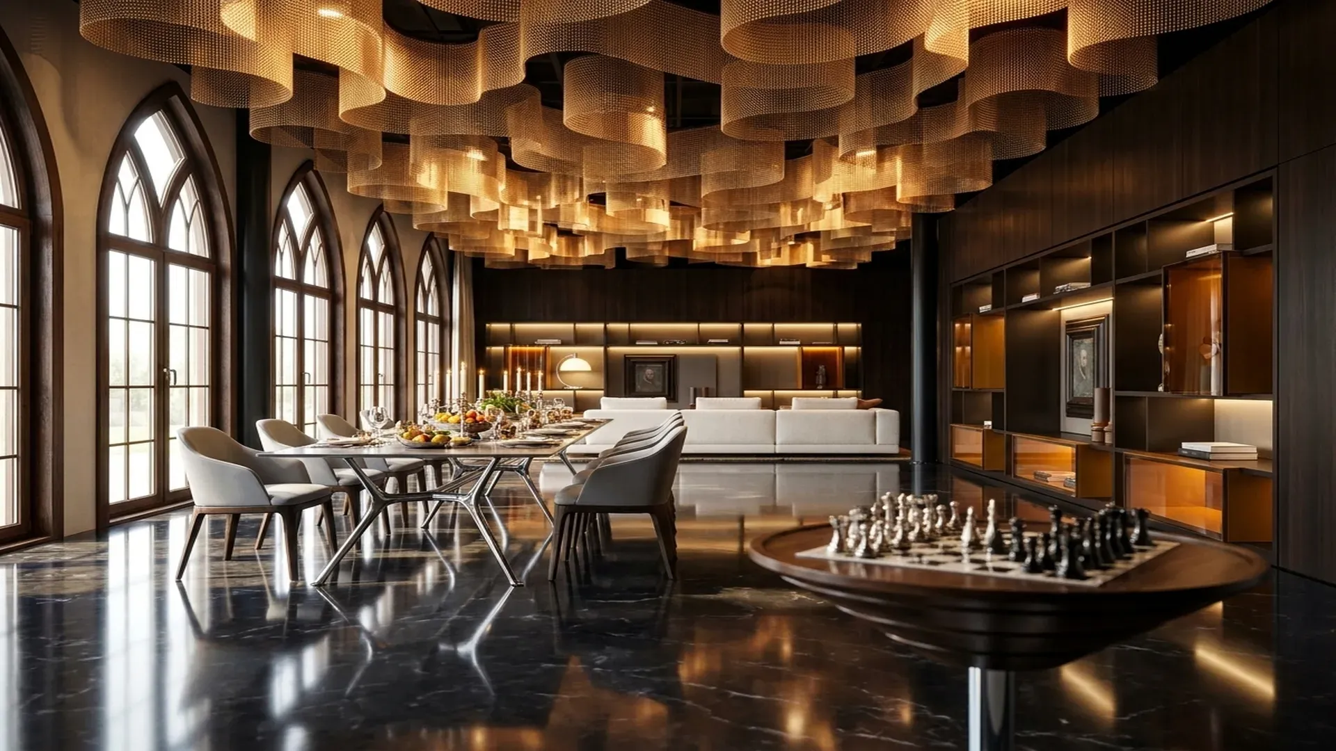 Boutique hotel on the waterfront of Como lake — Materials and climate