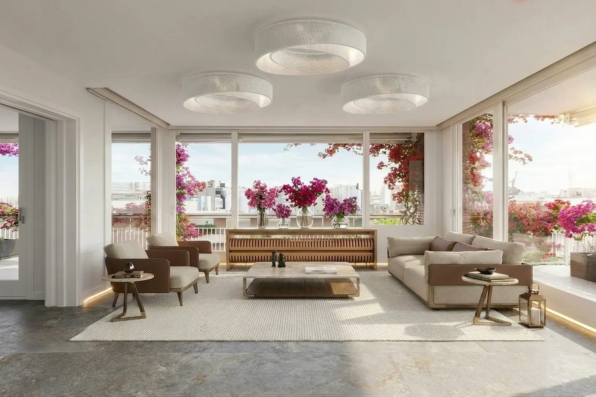 Apartment in respectable Barcelona neighborhood of Sarria San Gervasi — Materials and climate
