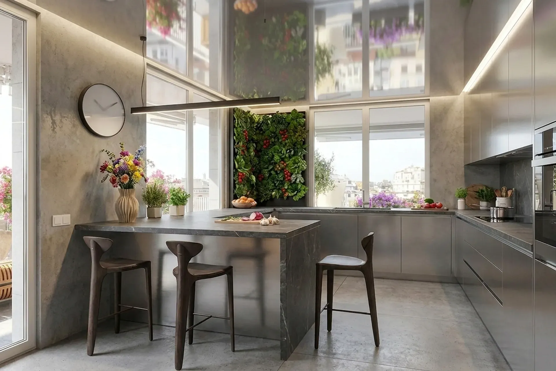 Apartment in respectable Barcelona neighborhood of Sarria San Gervasi — Bioclimatic strategy